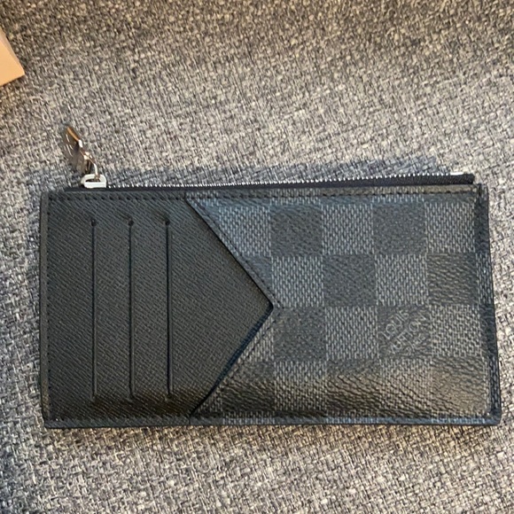 - Coin card holder in Damier graphite - Picture 2 of 6